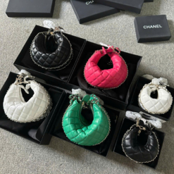 Túi Chanel 23C Mini Pouch Black White Pink Green
